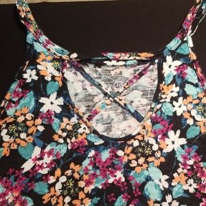 Maurices 24/7 Cotton Floral Tank